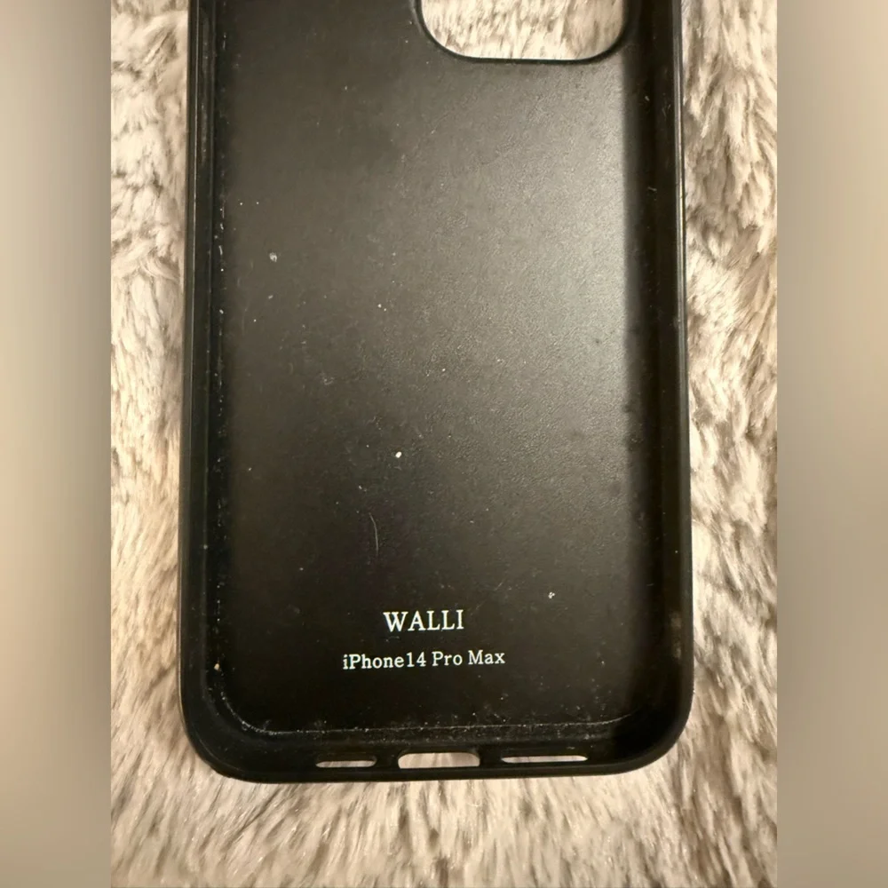 Wallis iPhone 14 Pro Max Black Leopard Print Phone Case with Card Holder
